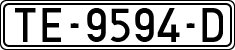 License plates of Spain, 1971 year series