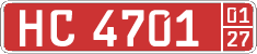 License plate of Kyrgyzstan, Diplomatic
