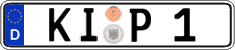 German license plate, Regular plates