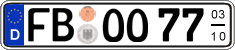 German license plate, Seasonal plates