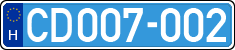 license plates of Hungary, Diplomatic