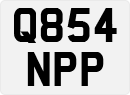 License plate of the United Kingdom, 1983 year system