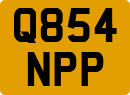 License plate of the United Kingdom, 1983 year system