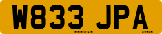 License plate of the United Kingdom, 1983 year system