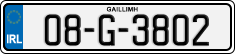 License plate of Ireland, Regular plates