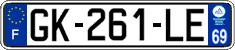 French license plate, SIV (ordinary)