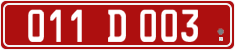 License plate of Georgia, Diplomatic