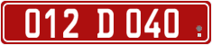 License plate of Georgia, Diplomatic