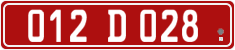 License plate of Georgia, Diplomatic