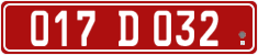 License plate of Georgia, Diplomatic