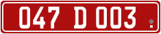 License plate of Georgia, Diplomatic