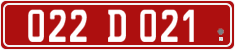 License plate of Georgia, Diplomatic