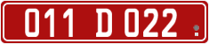 License plate of Georgia, Diplomatic
