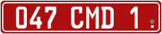 License plate of Georgia, Diplomatic