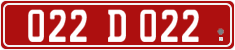 License plate of Georgia, Diplomatic