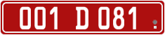 License plate of Georgia, Diplomatic