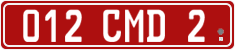 License plate of Georgia, Diplomatic