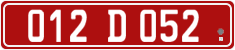 License plate of Georgia, Diplomatic