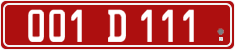 License plate of Georgia, Diplomatic