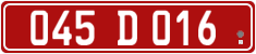 License plate of Georgia, Diplomatic