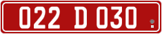 License plate of Georgia, Diplomatic