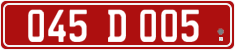 License plate of Georgia, Diplomatic