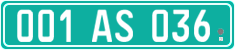 License plate of Georgia, Diplomatic
