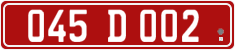 License plate of Georgia, Diplomatic
