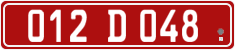 License plate of Georgia, Diplomatic