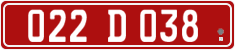 License plate of Georgia, Diplomatic