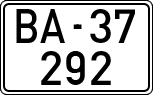 License plates of Spain, 1900 year series
