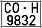 License plates of Spain, 1971 year series