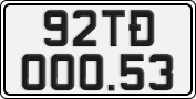 License plate of Vietnam, Specialty plates