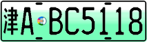 License plate of China, Electric vehicles