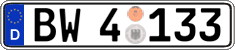 German license plate, Authorities and federal agencies