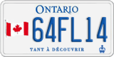 Ontario, Specialty plates (12AB34)