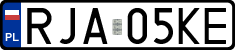 License plates of Poland, Regular car plates