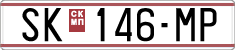 License plate of North Macedonia, Regular plates (1993)