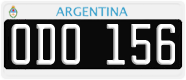 License plate of Argentina, Cars (1995, ABC 123)
