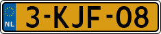 License plate of the Netherlands, Cars