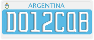 License plate of Argentina, Diplomatic