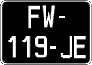 French license plate, SIV (oldtimers)