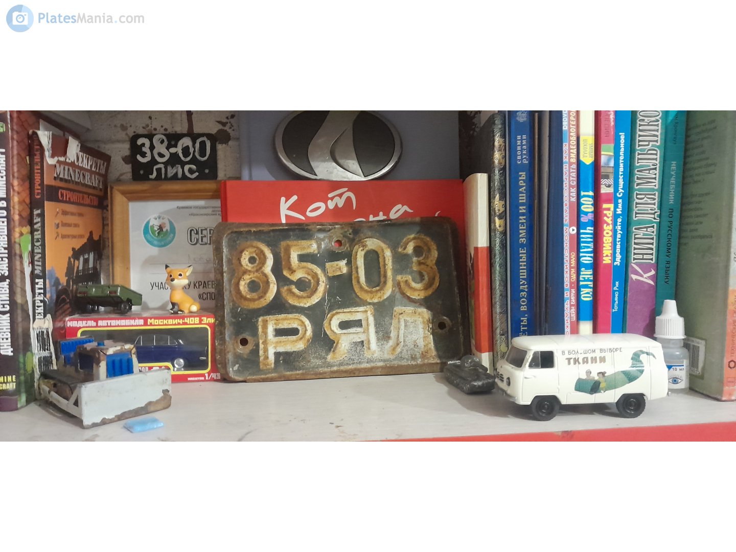 8503 РЯЛ, License plate without vehicle 