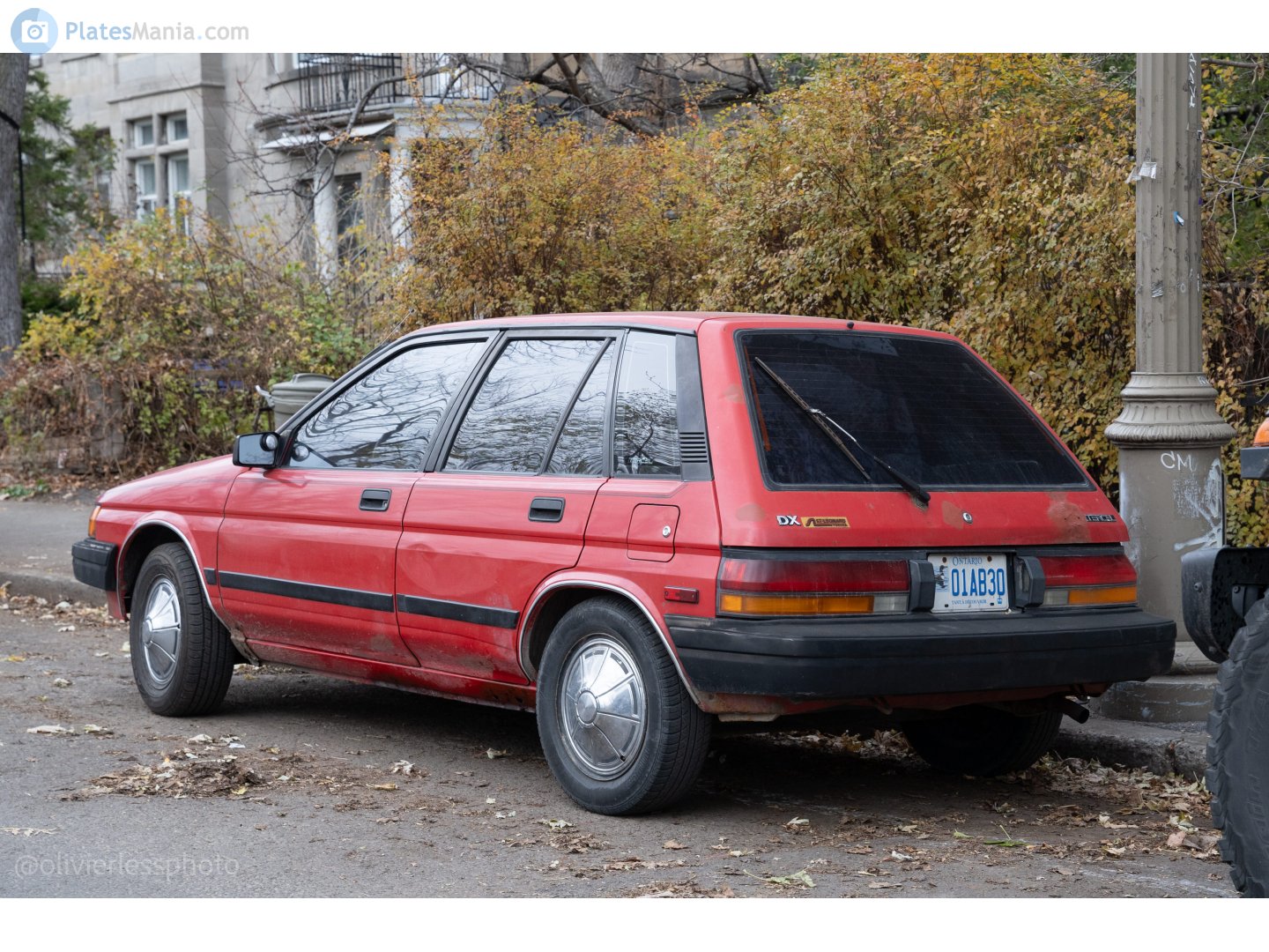 01AB30, Toyota Tercel 3rd gen 5-door Hatch (L30), 1986–1990