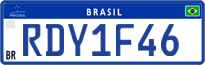 License plate of Brazil, Authorities (Mercosul)