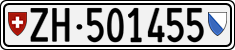 License plate of Switzerland, Cars