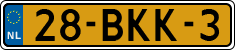 License plate of the Netherlands, Heavy Commercial Vehicles (1994 system)