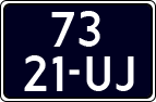 License plate of the Netherlands, Cars