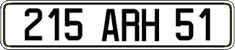French license plate, FNI
