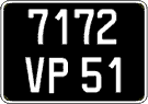 French license plate, FNI